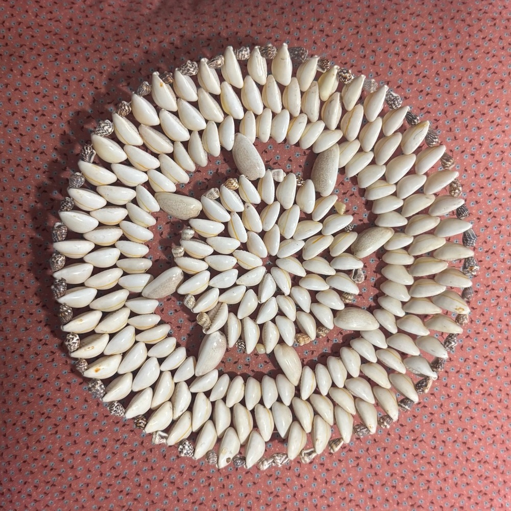 Vintage Cowrie Shell Trivet